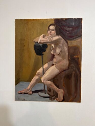 Oil Painting Portrait naked Woman signed by artist Linda Kolar - Picture 2 of 6