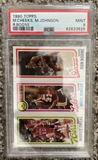 1980 Topps Magic Johnson Rookie Card Cheeks Boone PSA 9 Mint RC Basketball Card