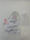 Vintage Barbie 90s Bridal Fashions High Neck Wedding Dress & Accessories