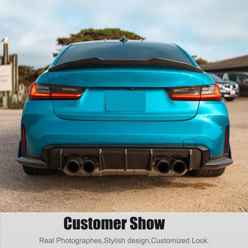For BMW G80 M3 G82 G83 M4 2021-24 Real Carbon Rear Bumper Diffuser Lip Body Kits - Picture 4 of 14