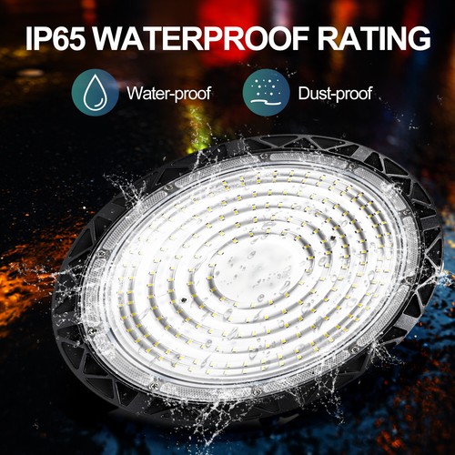 4Pcs 100W UFO LED High Bay Light Commercial Warehouse Factory Lighting Fixtures - Picture 5 of 14