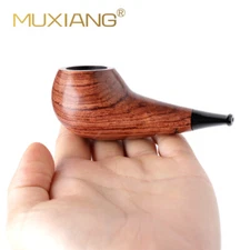 Small Tobacco Pipe Rose Wooden Handmade Portable Pipe with Smoking Accessories