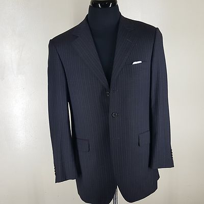 UNBRANDED Super 150'S Sport Coat Full Canvas Lining 3Btn Side Vents  40R-Fit 42R