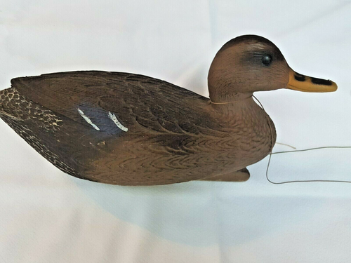 Vintage Blow-up Rubber Decoy Mallard Duck Hen - Picture 5 of 9