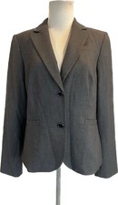 Calvin Klein Women  s SZ 10 Gray Jacket Blazer New