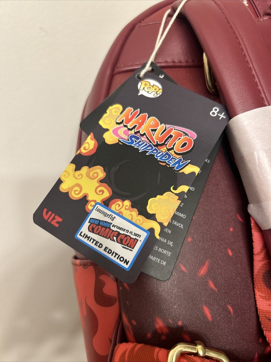 Loungefly Naruto NYCC 2023 Might Guy Mini Backpack GITD w  display picture 3