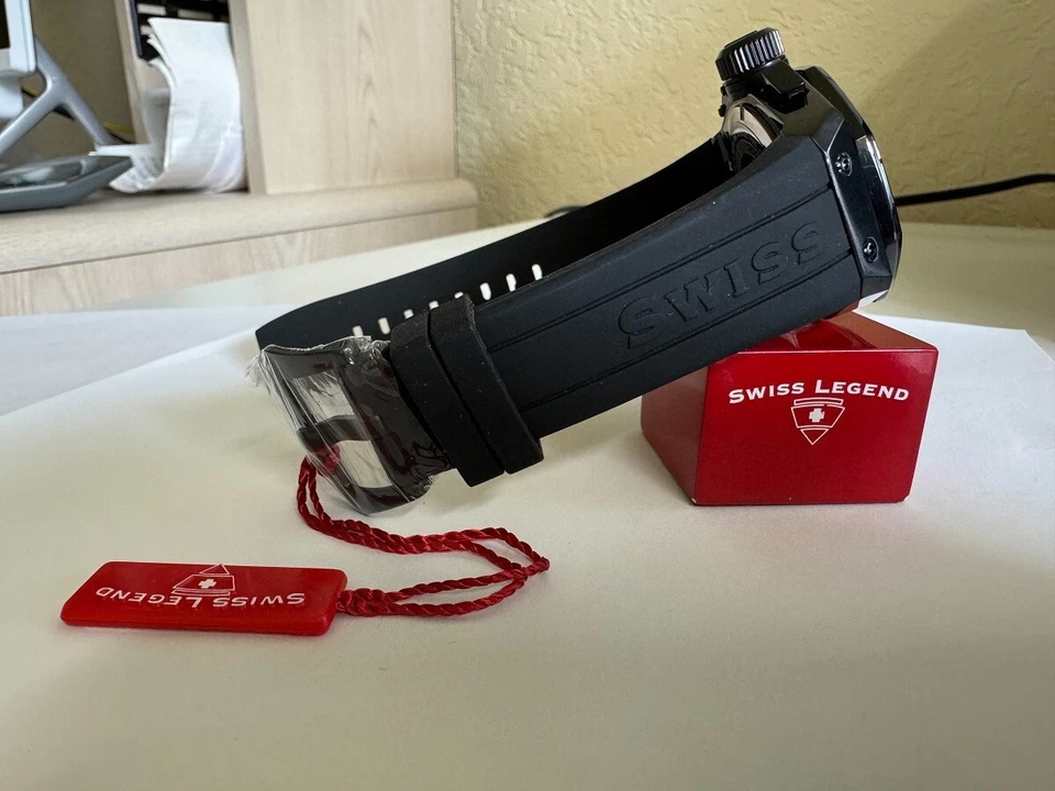 Swiss Legend Men's 10541-BLK Phantom Trimix Diver Chronograph Watch - Image 3 of 4