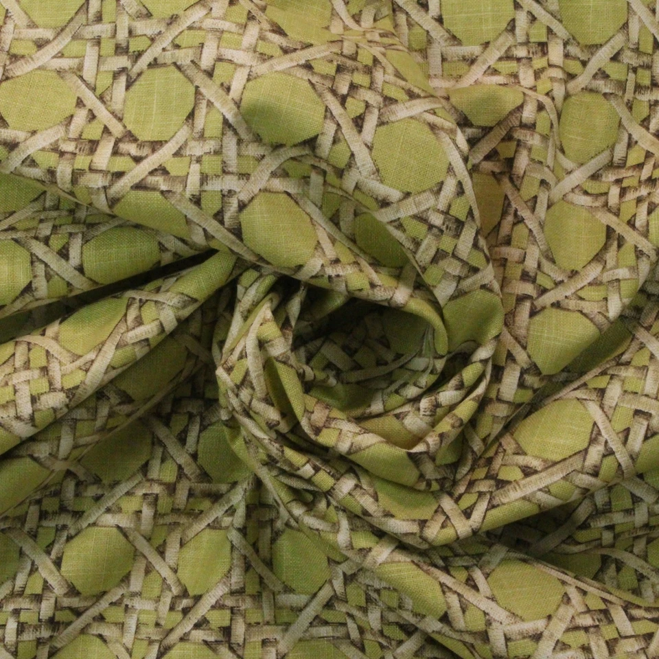 TELA DE LINO MULTIUSO VERDE OLIVA CELOSÍA MADERA TEJIDA BRAEMORE POR YARDA 54"W Foto 4 de 4