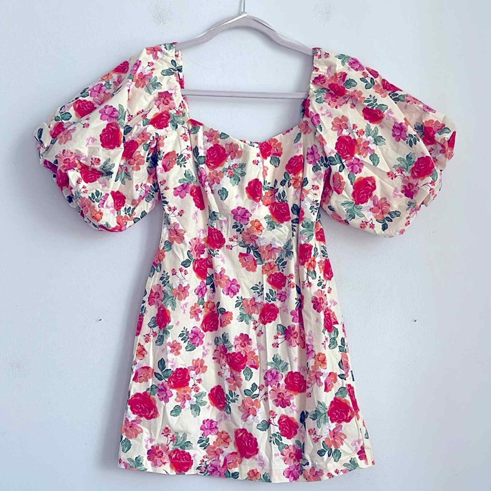 Zara granny floral grandmacore cottagecore puff sleev… Gem