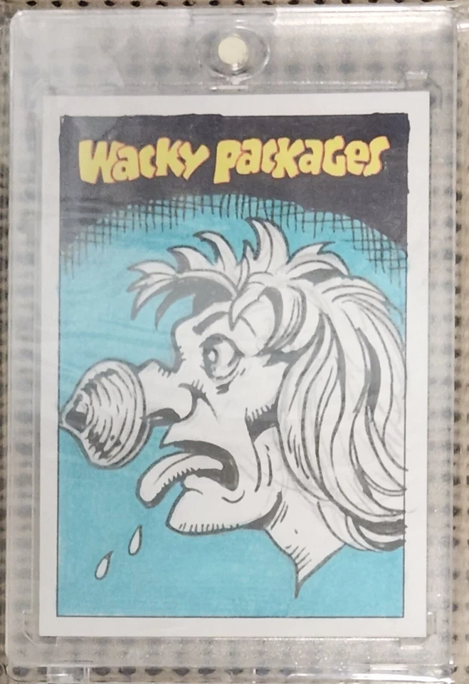 CHRIS MEEKS SKETCH CARD: 2023 WACKY PACKAGES HAND DRAWN SP (1/1) CHASE RARE! - Image 3 of 4