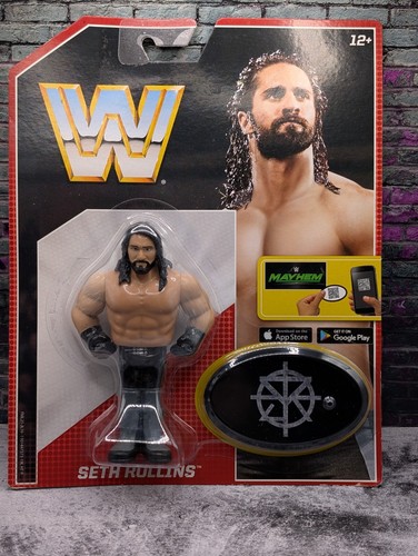 WWE Mattel Retro Seth Rollins MOC WWF Hasbro Wrest...