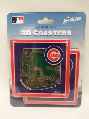 Chicago Cubs MLB - 3D Stadium Coasters - Pack of 2 Coasters