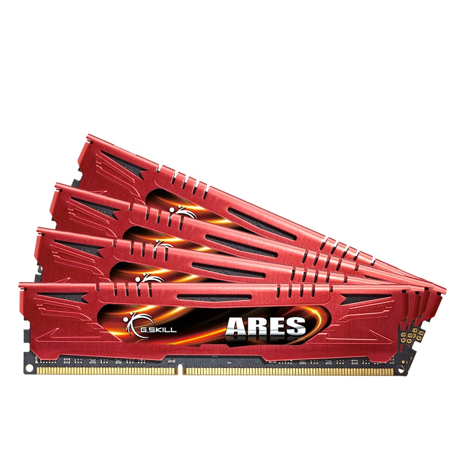 G.Skill Ares 32GB 4x 8GB DDR3 OC 2133MHz PC3-17000U Desktop Gaming Memory Red AB - Image 2 of 4