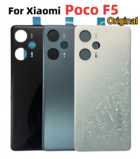 Original New For Xiaomi Poco F5 5G Back Cover Battery Door Housing Repair Parts