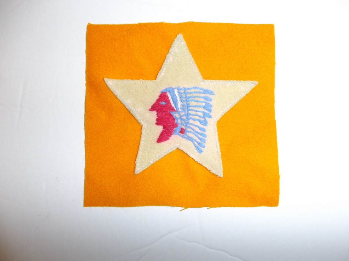 としぼんページ b7377 WW1 USMC 2-5th Marine Regiment 2 division Indian Chief patch