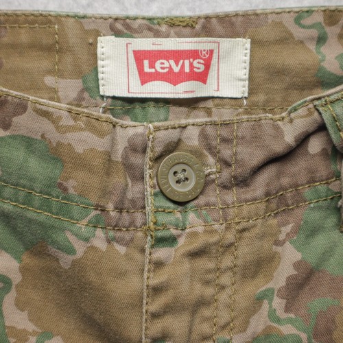 Levi's Boys Cargo Pants Size 8 Reg Camo Olive Brown W24" x L23" Red Tab - Picture 4 of 16