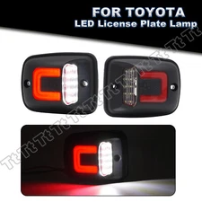 For 1995-2004 Toyota Tacoma Red Tube Full LED License Plate Lights Rear Tag Lamp