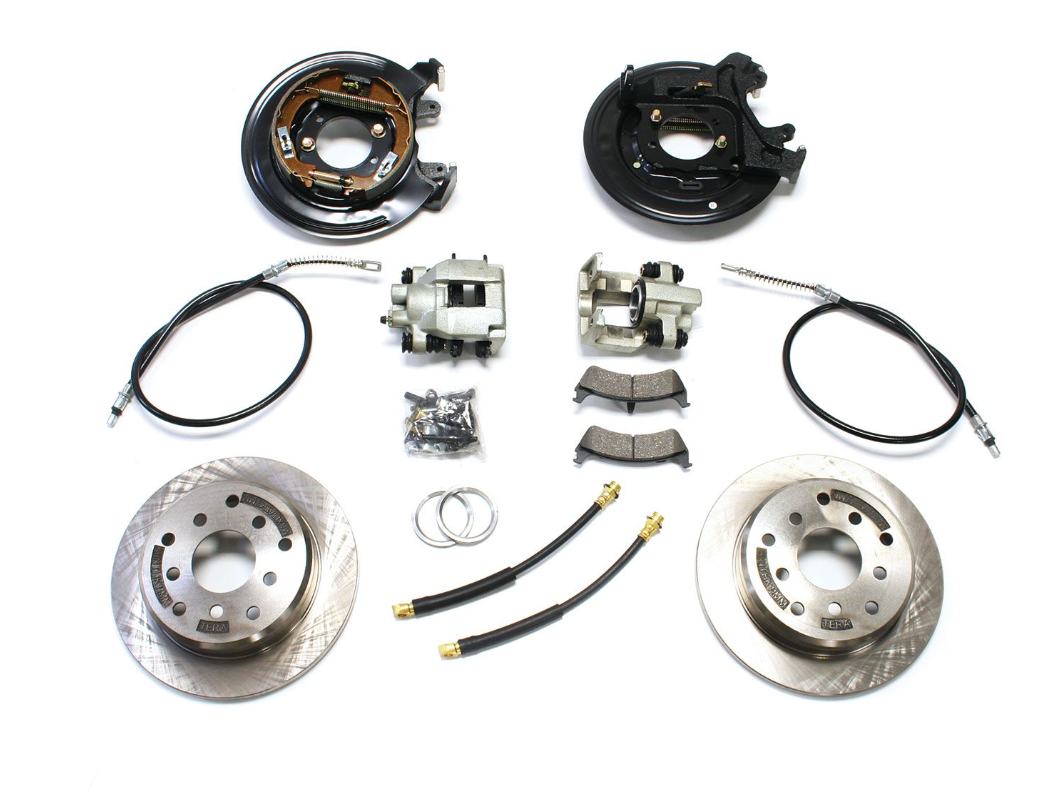Teraflex Rear Disc Brake Conversion Kit EBrake Cables For Jeep