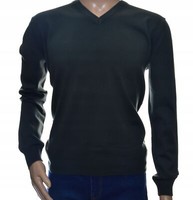 Herren Pullover Aus Kaschmir Und Merinowolle V-Ausschnitt Xl Grau 215