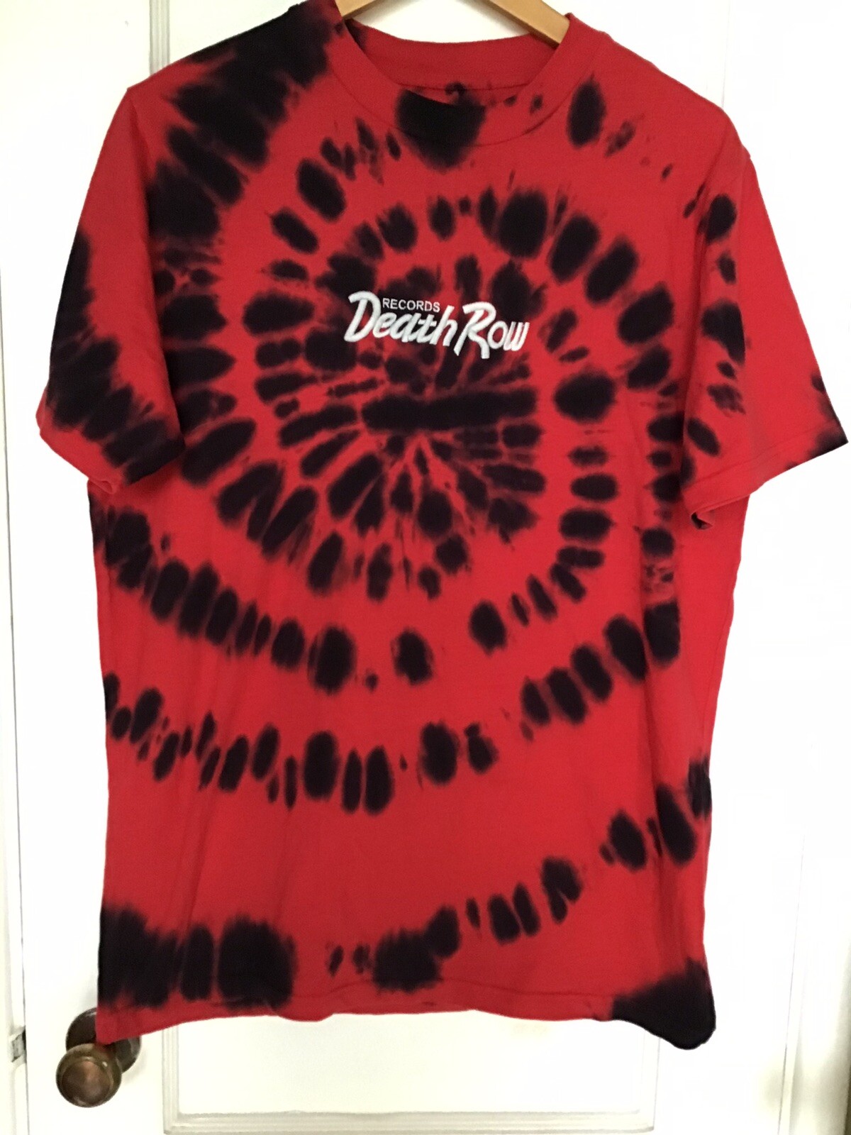 FILA Red TyeDye Death Row Records T Shirt S Adult Small