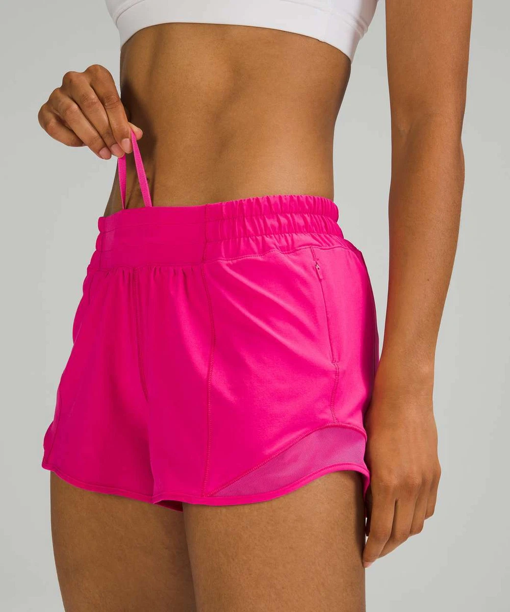 NWT Lululemon HOTTY HOT LR SHORT 4” Sonic Pink Size 0 2 4 6 8 10 12 14 FREE  SHIP