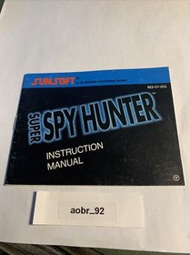 Aut&eacute;ntico cartucho Super Spy Hunter NES Nintendo probado y folleto de instrucciones