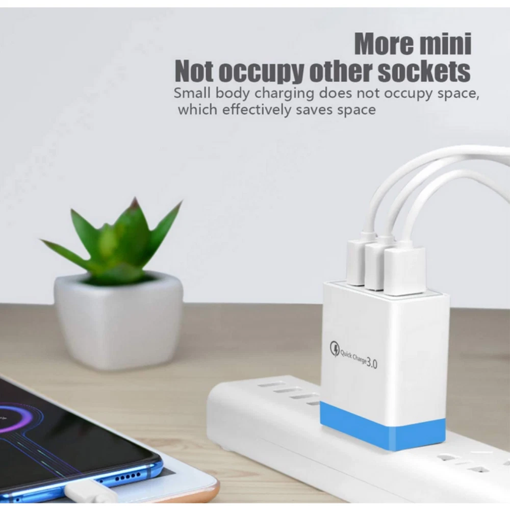2-Pack Fast USB Wall Charger with Quick Charge 3.0 for iPhone & Samsung