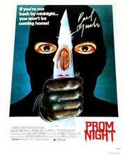 DIRECTOR PAUL LYNCH SIGNED 'PROM NIGHT' 12x18 MOVIE POSTER PHOTO w/COA HORROR