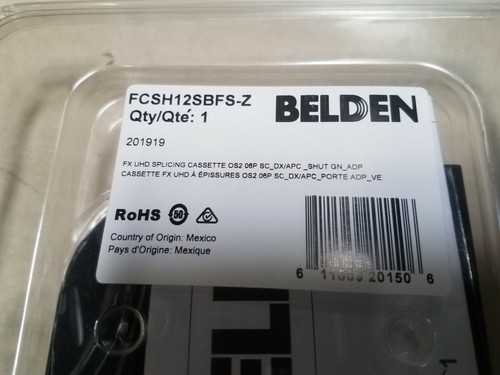 BELDEN  FX UHD Splicing  Cassette OS2 FCSH12SBFS Z - Picture 2 of 5