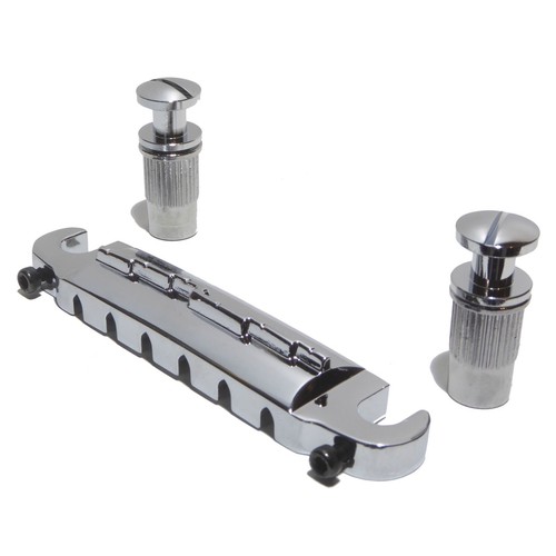 Quality guitar wrap over / around bridge Tailpiece BM116 in chrome black gold - Picture 4 of 18
