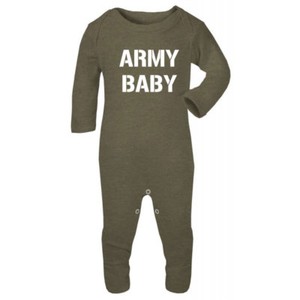 army baby sleepsuits