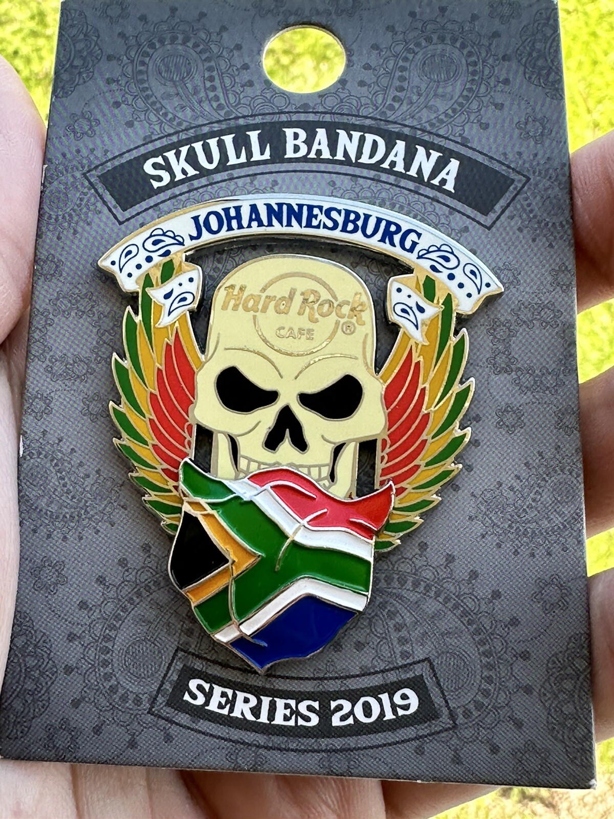 NEW Hard Rock Cafe Johannesburg Skull Bandana Series Pin 2019 eBay