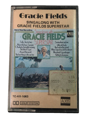 Singalong WIth Gracie Fields Superstar 1974 Cassette Tape