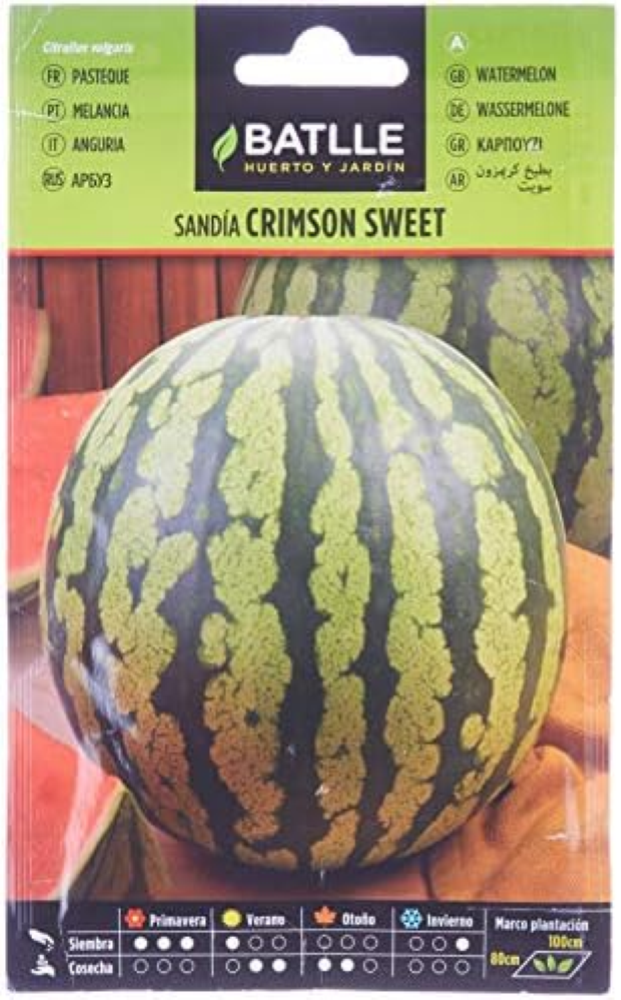 Batlle Vegetable Seeds - Watermelon Crimson sweet (160 semi)