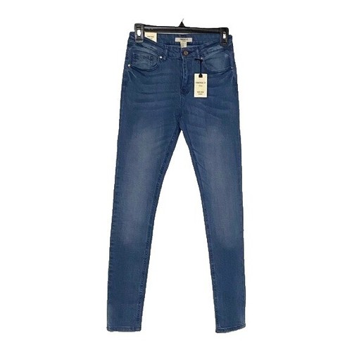 Pantalon cargo jean rouge délavé poches utilitaires taille