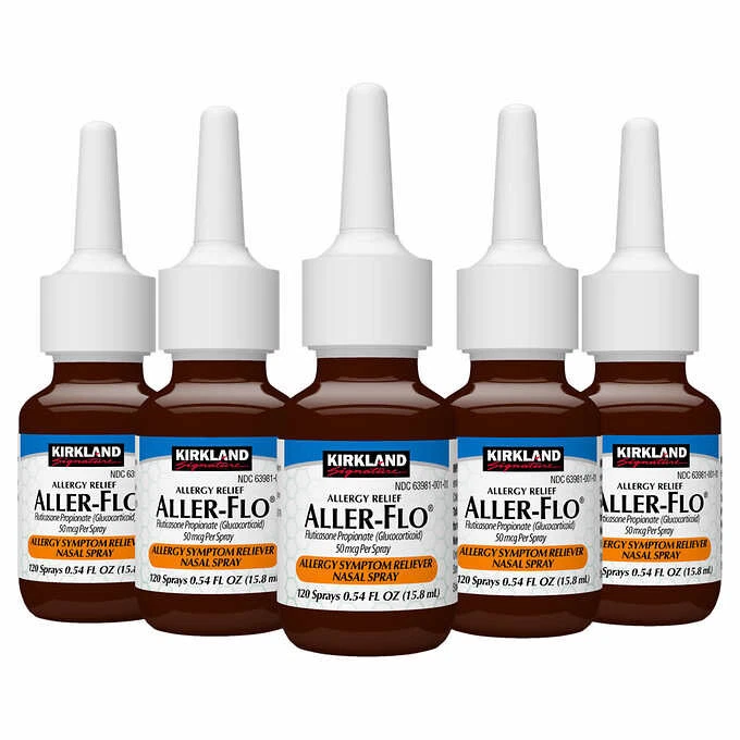 Spray nasal Kirkland Aller-Flo fluticasona flonasa alivio de alergias 15,8 ml 03/2026 Foto 2 de 4