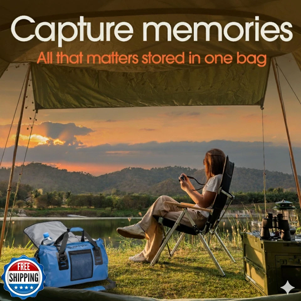 Earth Pak Waterproof Duffel Bag - Heavy Duty Motorcycle Dry Bag w - Image 4 of 4