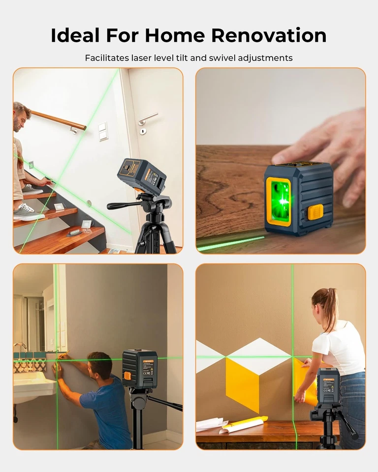 Cigman Green Laser Level Self Levelling Manual Modes, 30m Range (pulse RRP £26 - Image 3 of 4