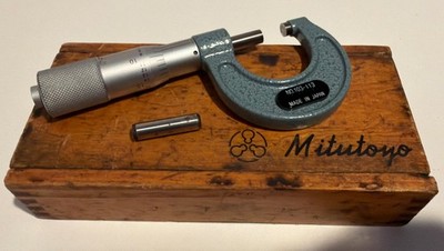 Mitutoyo Zero To One Inch Micrometer resolution of. 0001 super clean & flaw fr