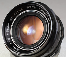 PETRI 55MM F/1.8 CC AUTO FOR PETRI 35MM SLR LIGHT HAZE/DUST