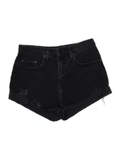 Active Life Women Black Denim Shorts 27W