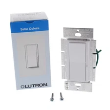 Lutron Dimmer Switch 1-Pole White 600VA 450W Magnetic Low Voltage Light Control