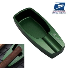 Galiner Green Portable Metal Cigar Ashtray Cigar Holder 1ct Anti-slip Home Ash