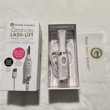 Grande Cosmetics LASH-LIFT Heated Lash Curler, Rechargeable, White