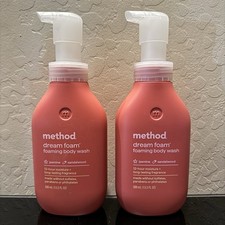 2 Pack Method Dream Foam Body Wash Jasmine Sandalwood 13.5oz NEW Sealed