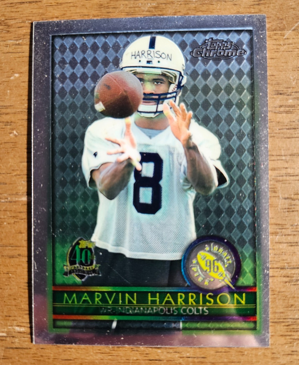 1996 Topps Chrome 156 Marvin Harrison COLTS Rookie Hall of Fame NM-MT