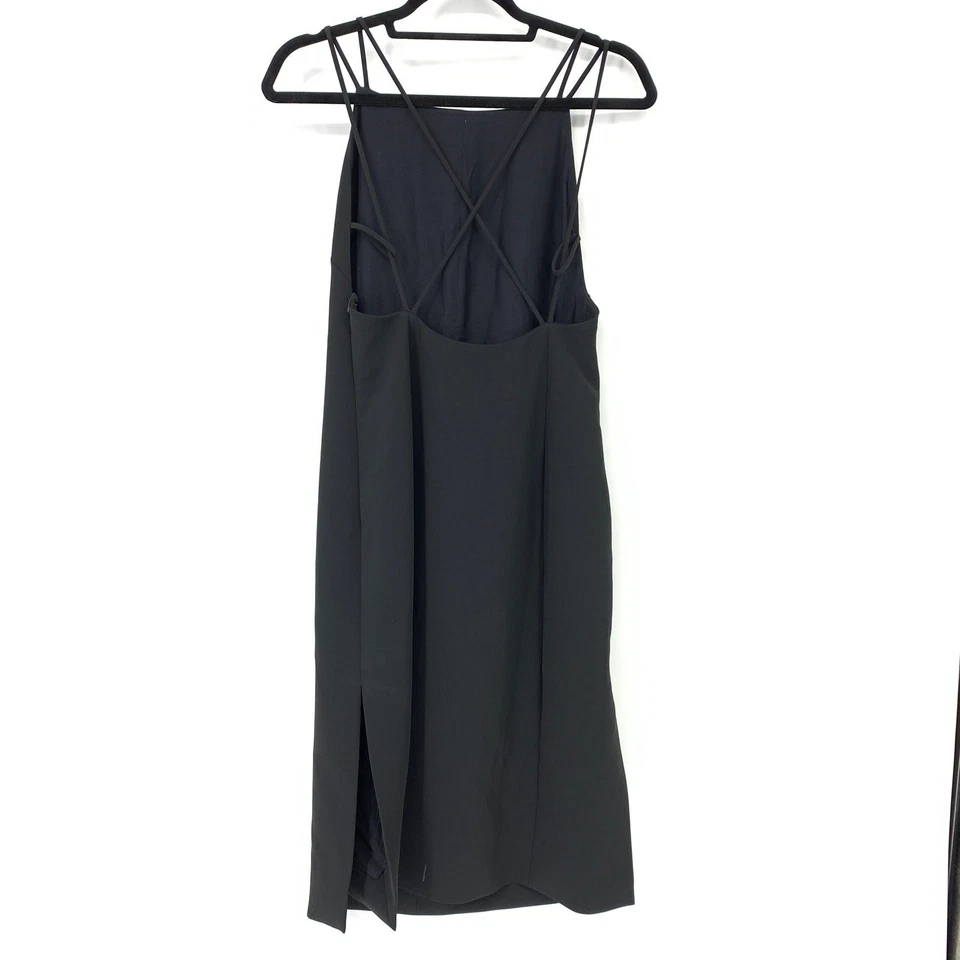 Rag + Bone Women's Size 0 Shift Dress Black Open Cage Back - Image 2 of 4