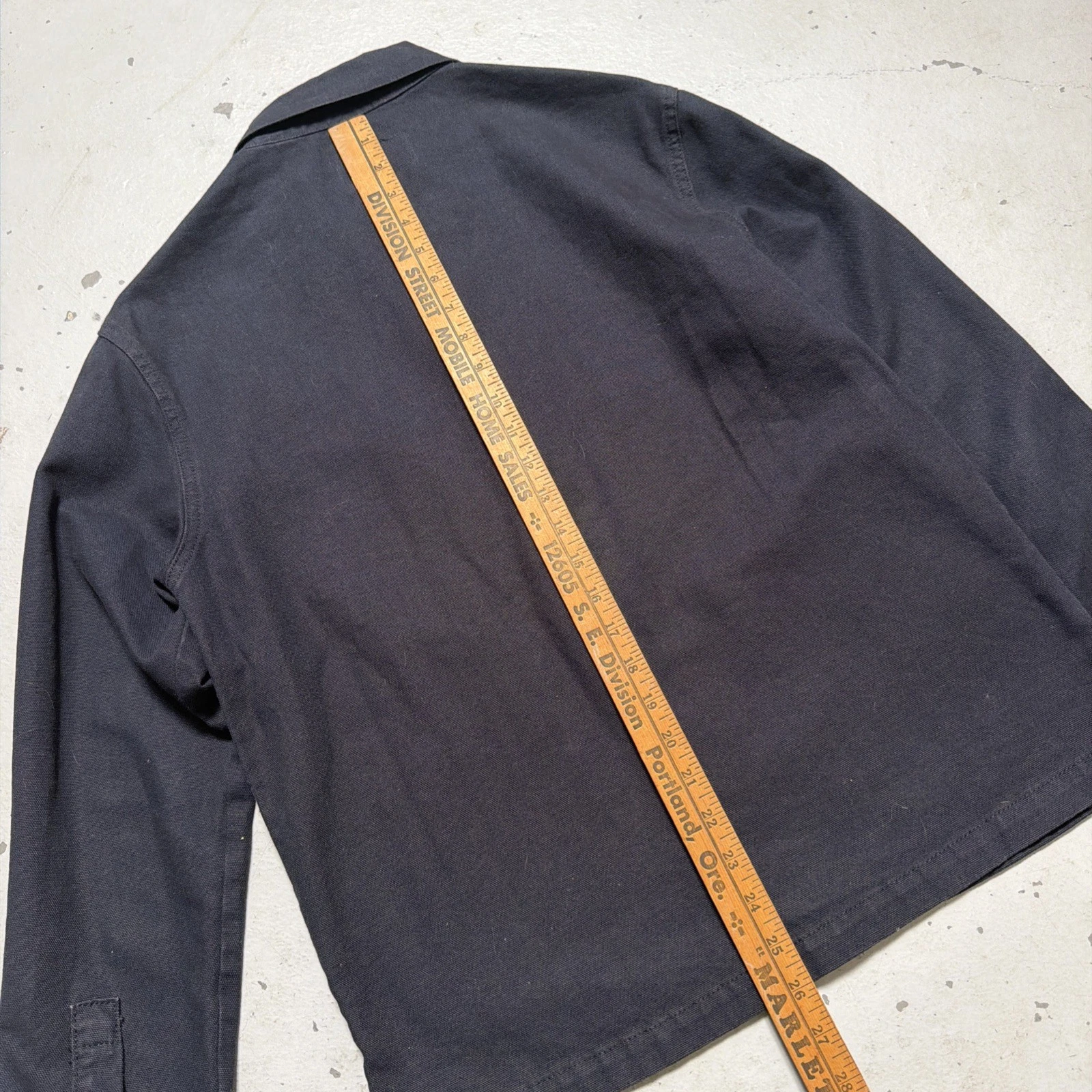 Imogene & Willie Canvas Chore Jacket French Euro Military Style Made In USA XS-S image 7
