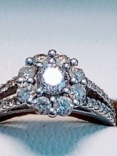 14KT White Gold Diamond Engagement Ring