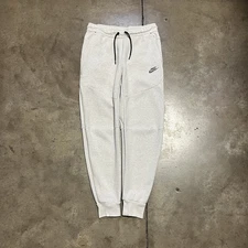 Nike Sportswear Sweatpants Womens Small Grey Tech Fleece Jogger Pants Logo